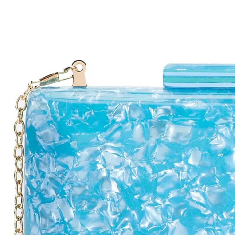 Circus by Sam Edelman Olivia Acrylic Case Blue NWT - Picture 2 of 5